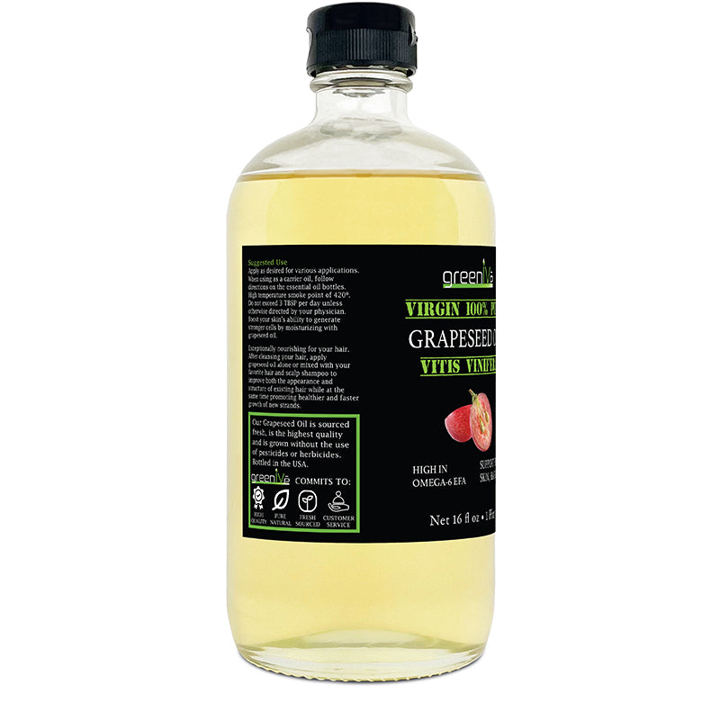 100% Virgin Grapeseed Oil | Cold Pressed