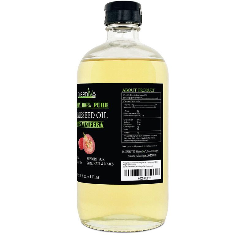 100% Virgin Grapeseed Oil | Cold Pressed