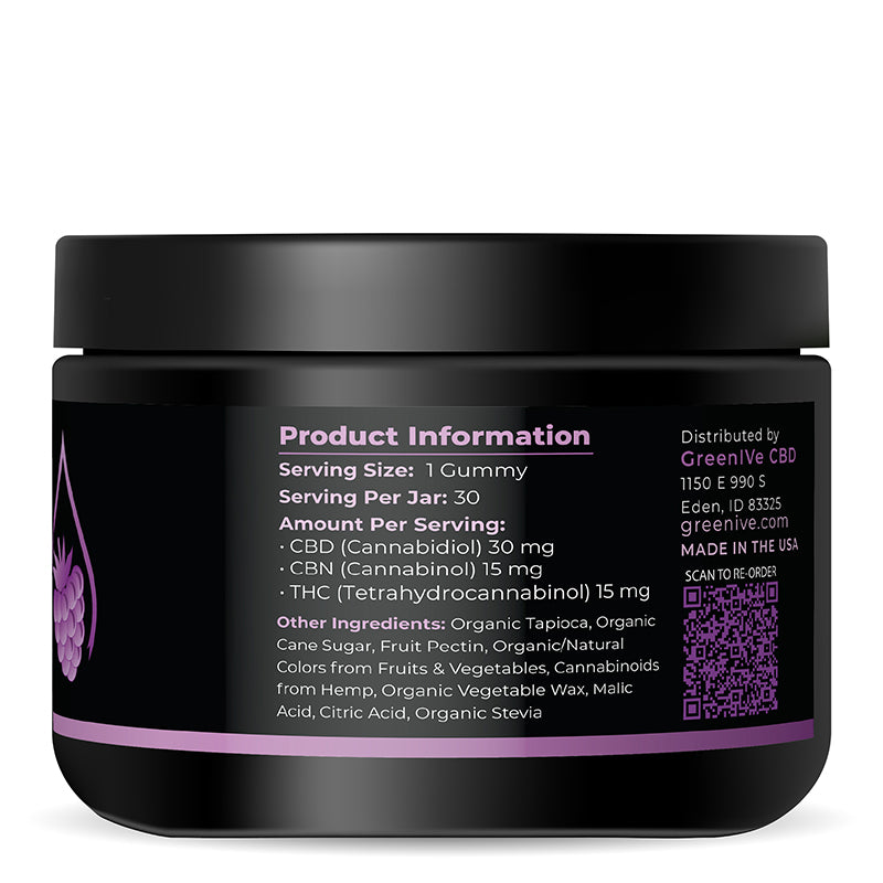 GreenIVe Full Spectrum Rest CBD Gummies ingredients