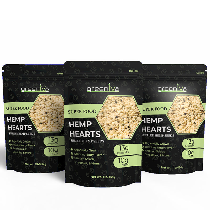 GreenIVe Hemp Hearts 3lb
