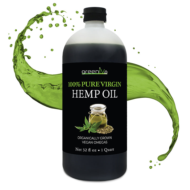 GreenIVe Hemp Seed Oil 32oz splash
