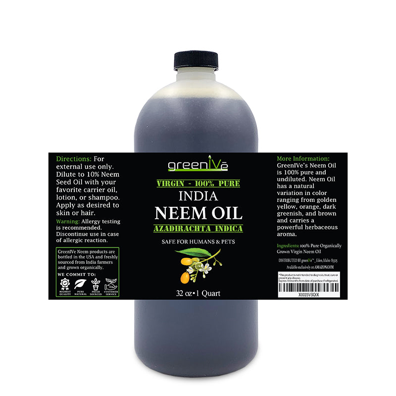 GreenIVe neem 32oz label