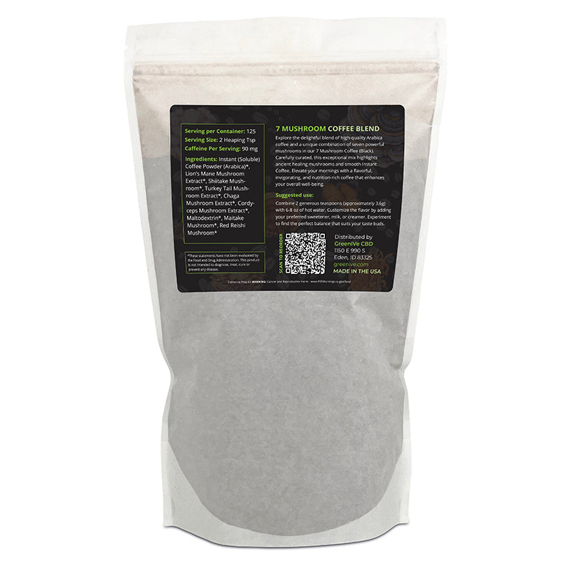 GreenIVe 7 Mushroom Black Coffee Back