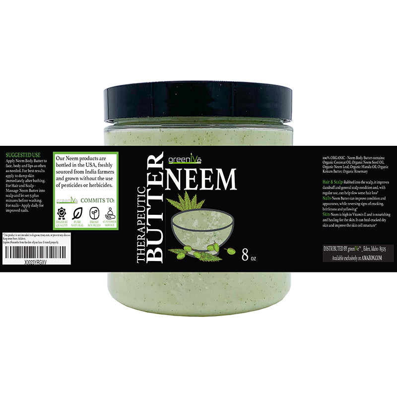 GreenIVe Neem Butter 8oz label