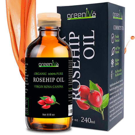 GreenIVe Rose hip Oil 8oz box