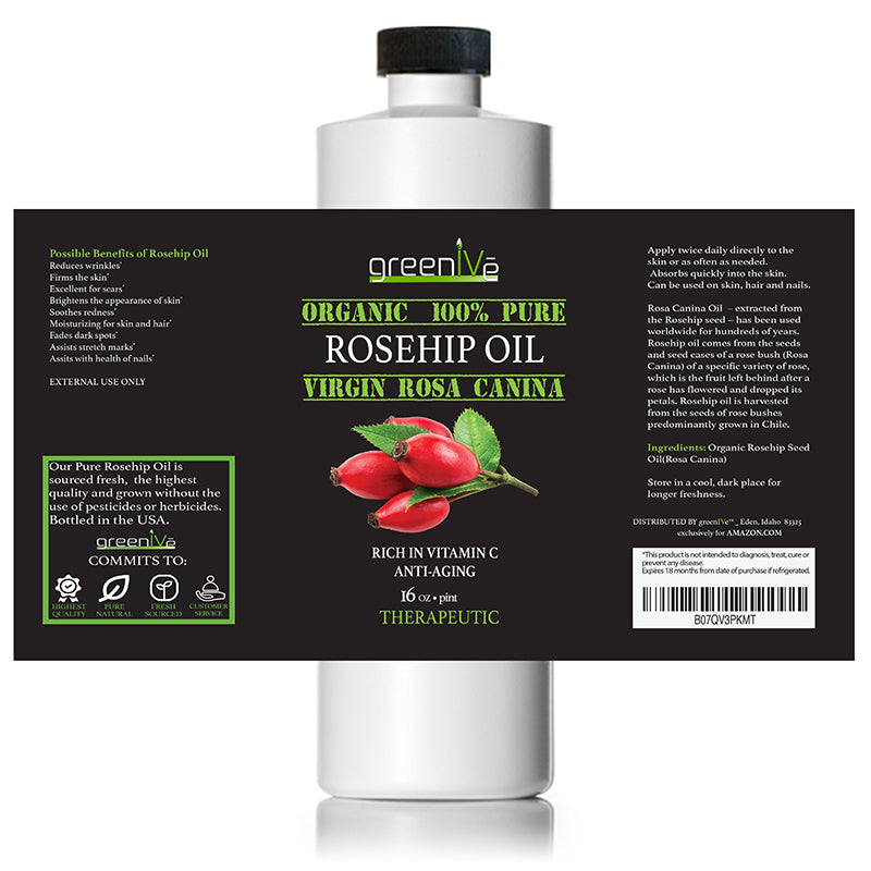 GreenIVe Oil 16oz label