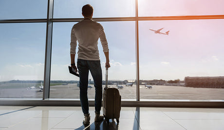 Man flying with CBD
