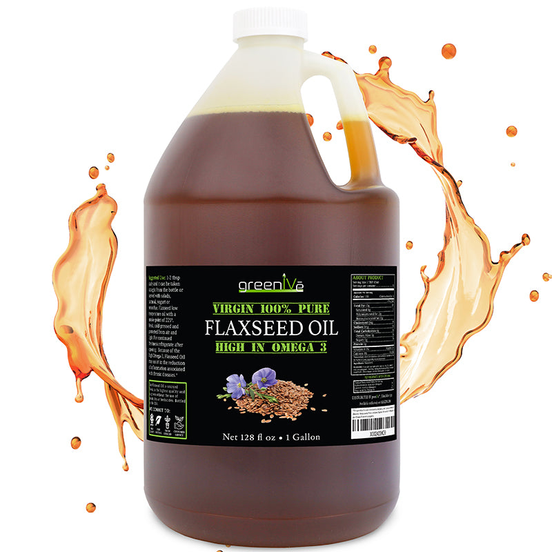 GreenIVe Flaxseed Oil 1 Gallon Splash