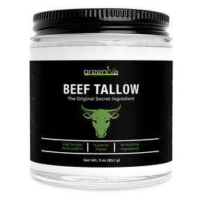 GreenIVe Beef Tallow 3oz Jar Front