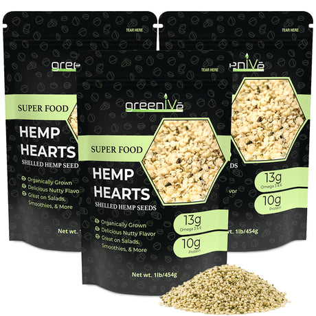 GreenIVe Hemp Hearts 3 pack