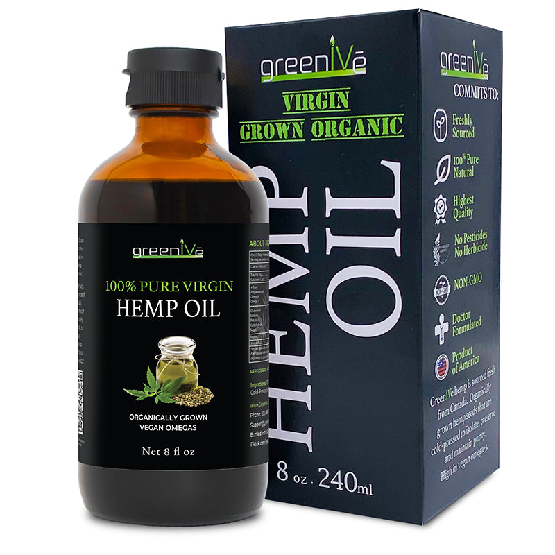 GreenIVe Hemp Seed Oil 8oz Box
