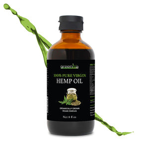 GreenIVe Hemp Seed Oil 8oz splash