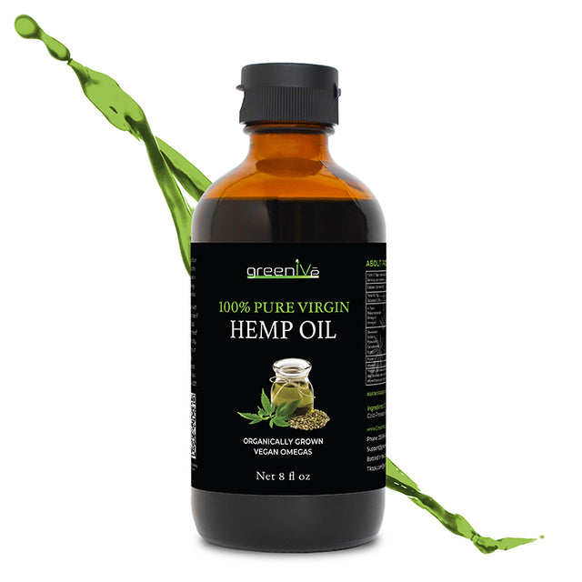 GreenIVe Hemp Seed Oil 8oz splash