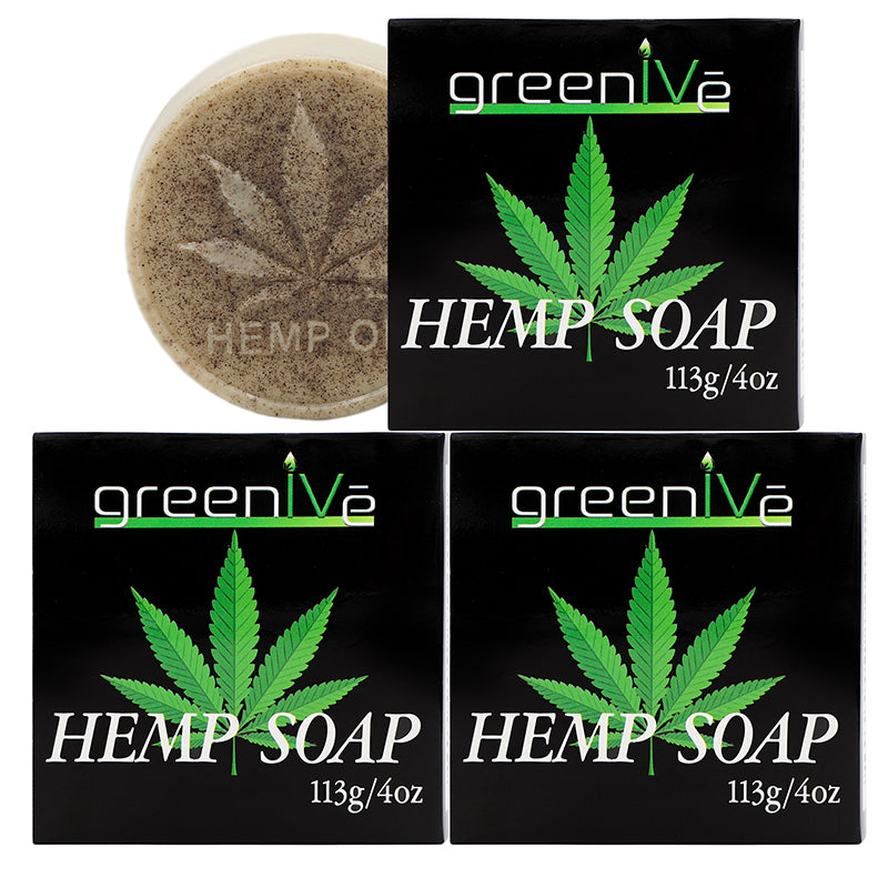 GreenIVe Hemp Soap Bar 3 pack