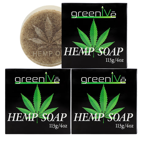 GreenIVe Hemp Soap Bar 3 pack