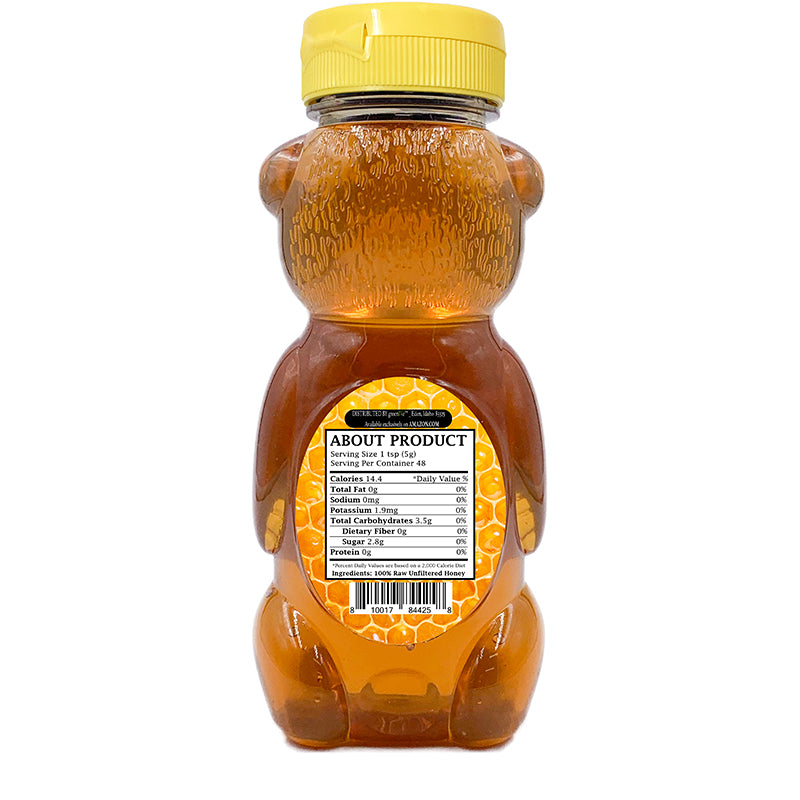 Raw Honey | 100% Pure & Unfiltered | 12 oz
