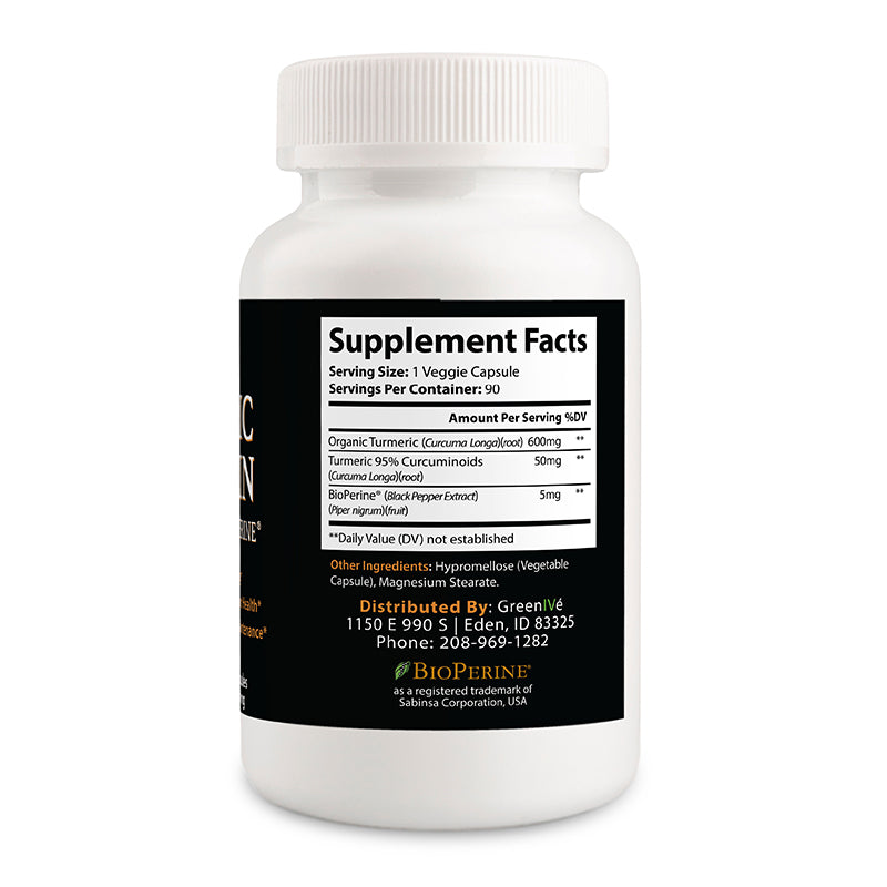 Turmeric Curcumin Capsules | With BioPerine