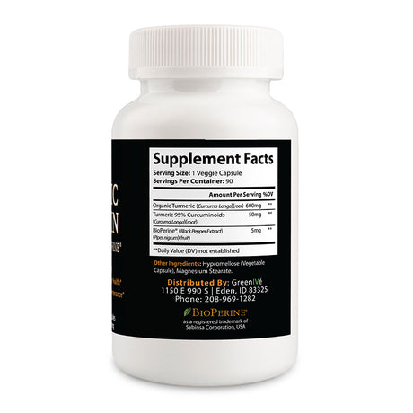 Turmeric Curcumin Capsules | With BioPerine