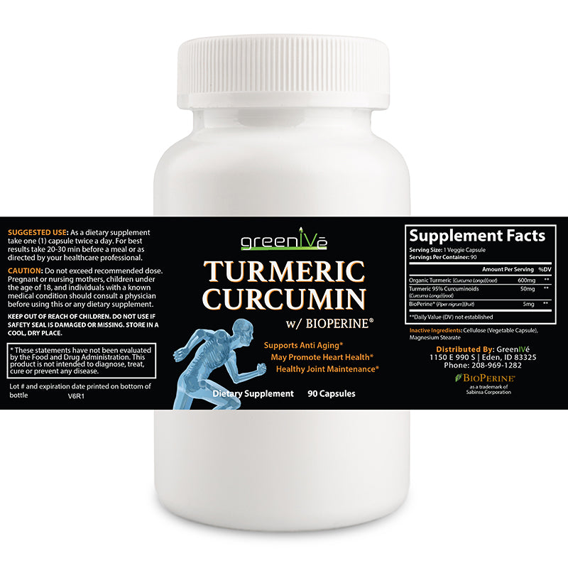GreenIVe curcumin label