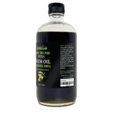 Bottle of India Neem Oil with a black label on a white background