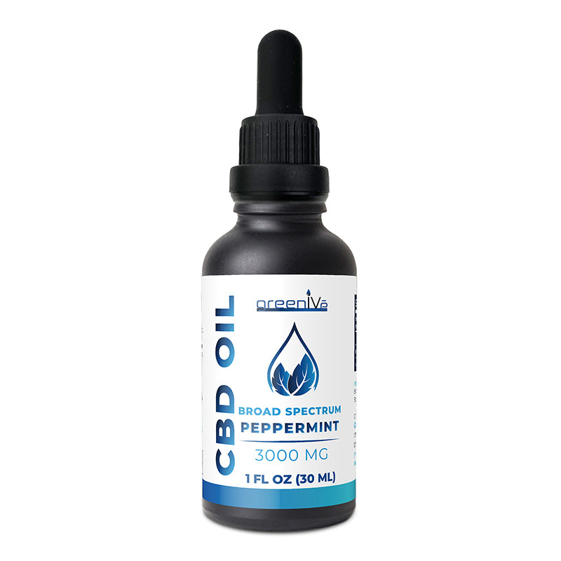 GreenIVe CBD Oil 3000mg Peppermint Flavor