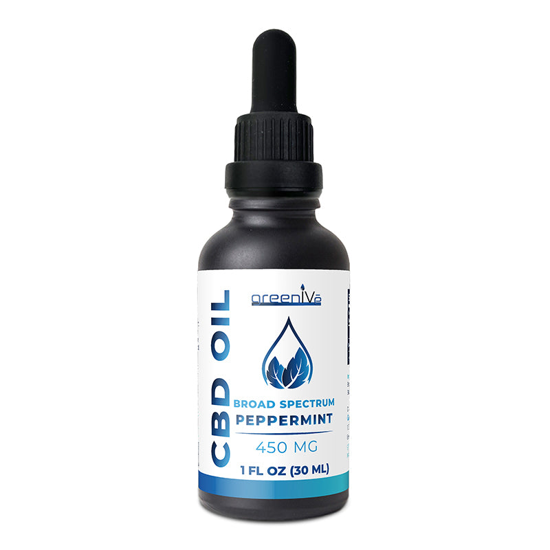 GreenIVe Broad Spectrum CBD Oil 450mg Peppermint Flavor