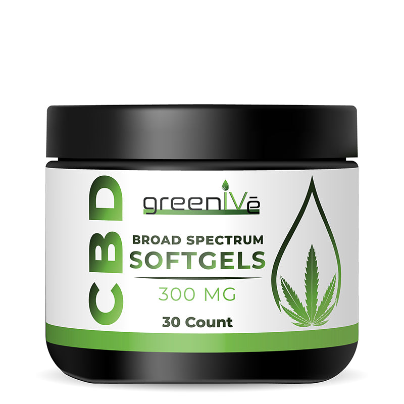 GreenIVe Broad Spectrum CBD Softgels 300mg