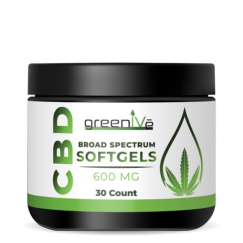 GreenIVe Broad Spectrum CBD Softgels 600mg