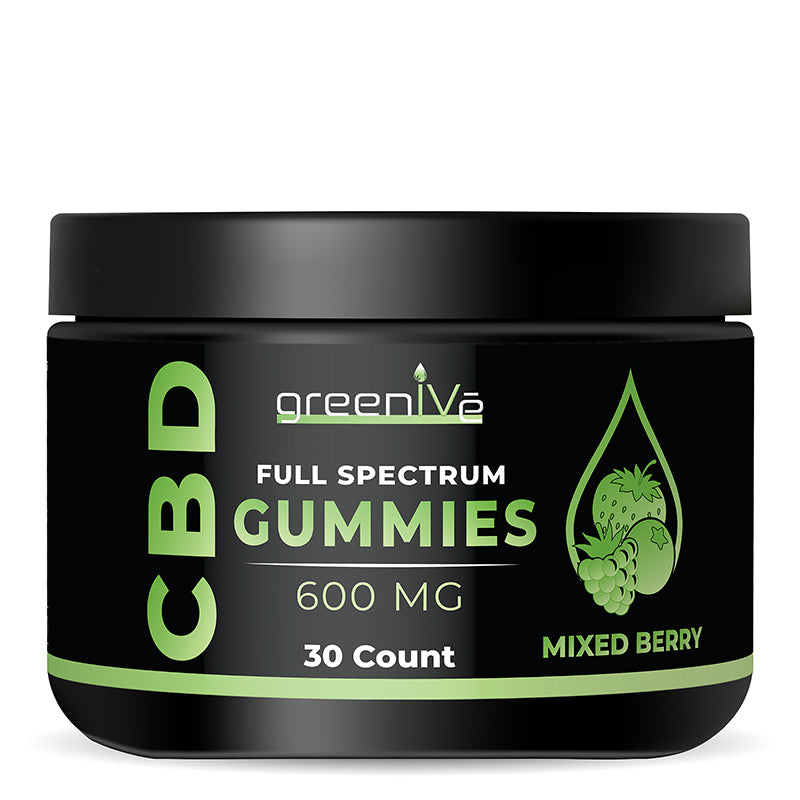 GreenIVe Full Spectrum CBD Gummies 600mg