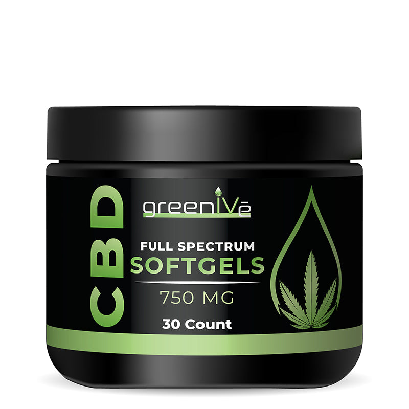 GreenIVe Full-Spectrum CBD Softgels 750mg