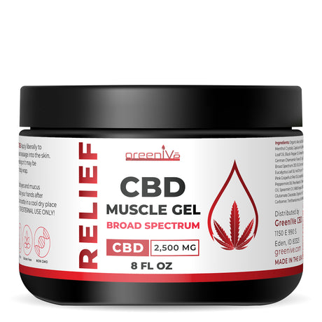GreenIVe Broad Spectrum CBD  Muscle Gel