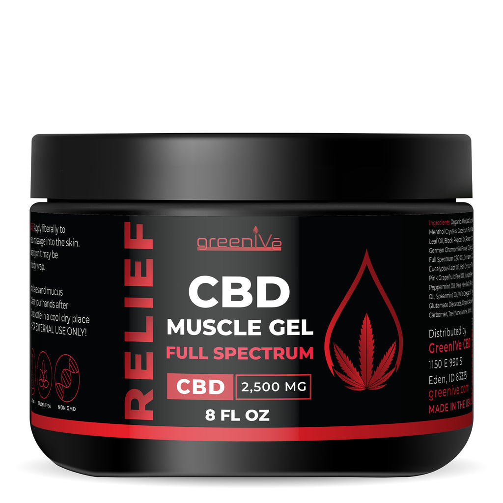 GreenIVe Full Spectrum CBD Muscle Gel